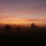 Sonnenaufgang im Bergischen Land Novemberstimmung I