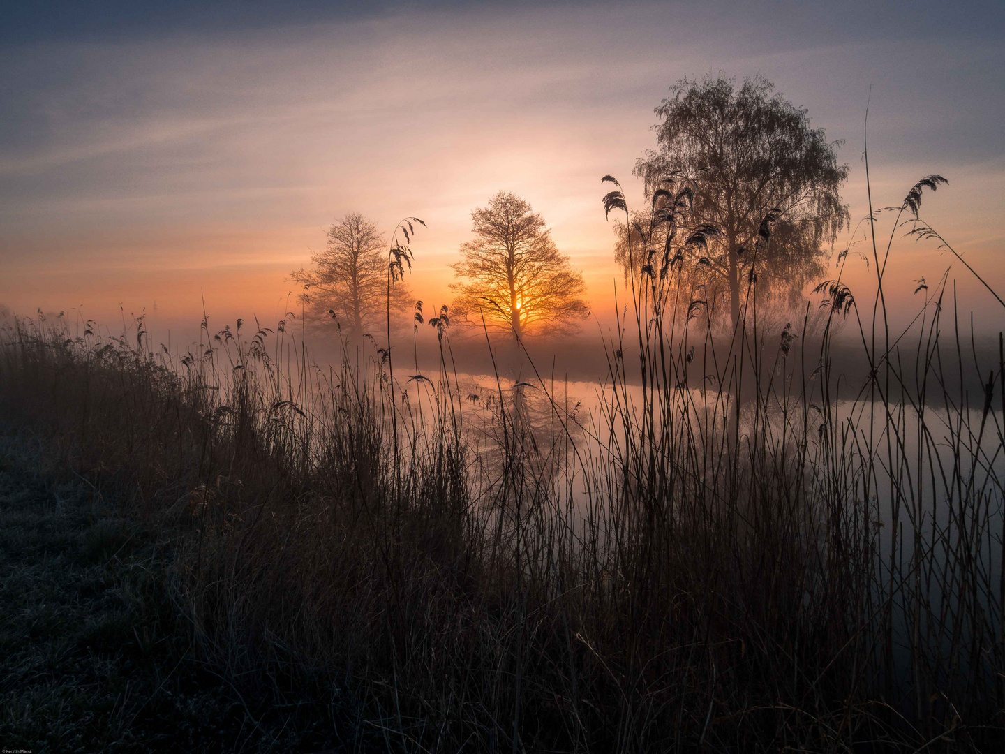 Sonnenaufgang im Bremer Blockland