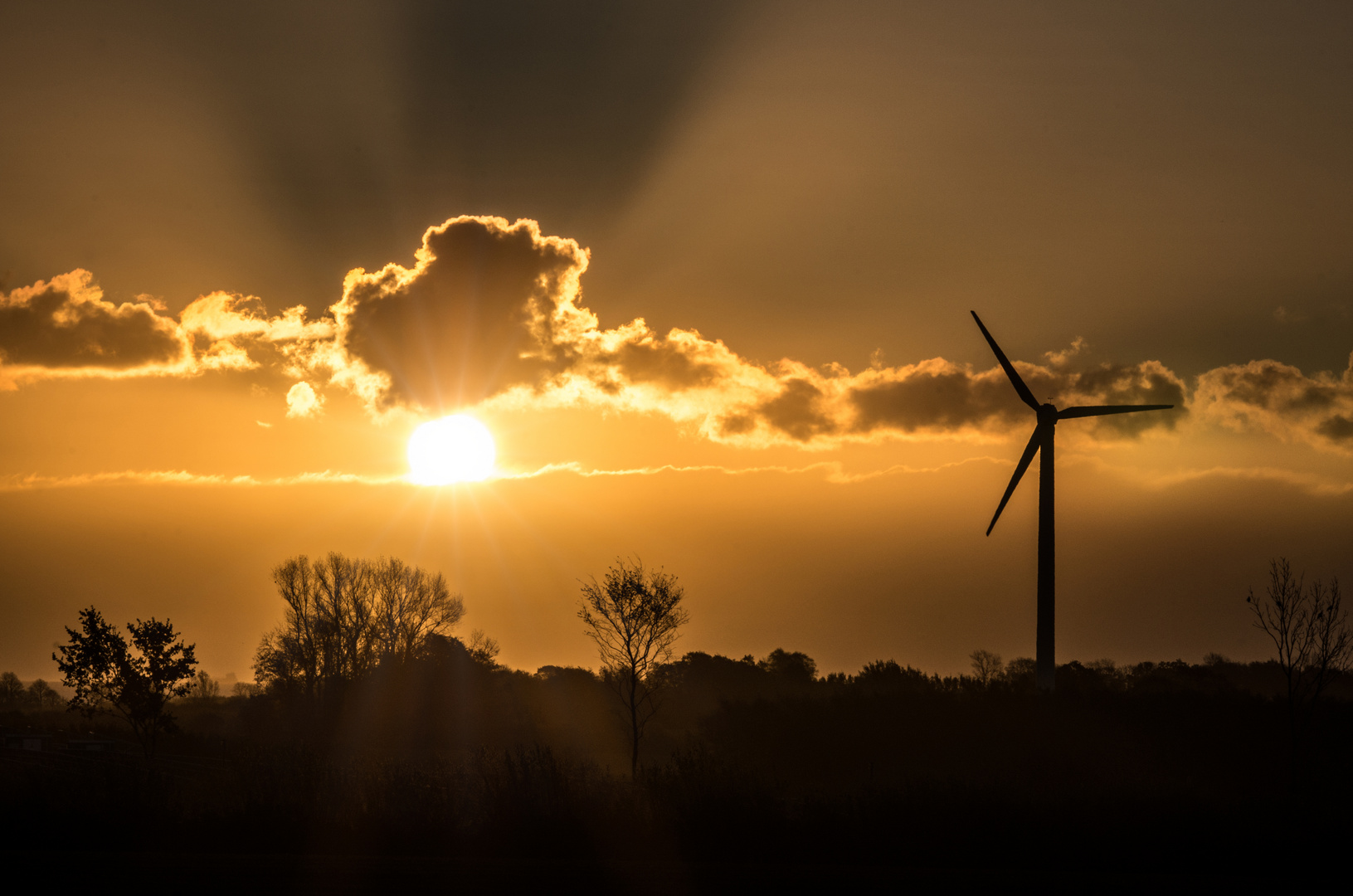 Sonnenaufgang im Brodersbyer Land