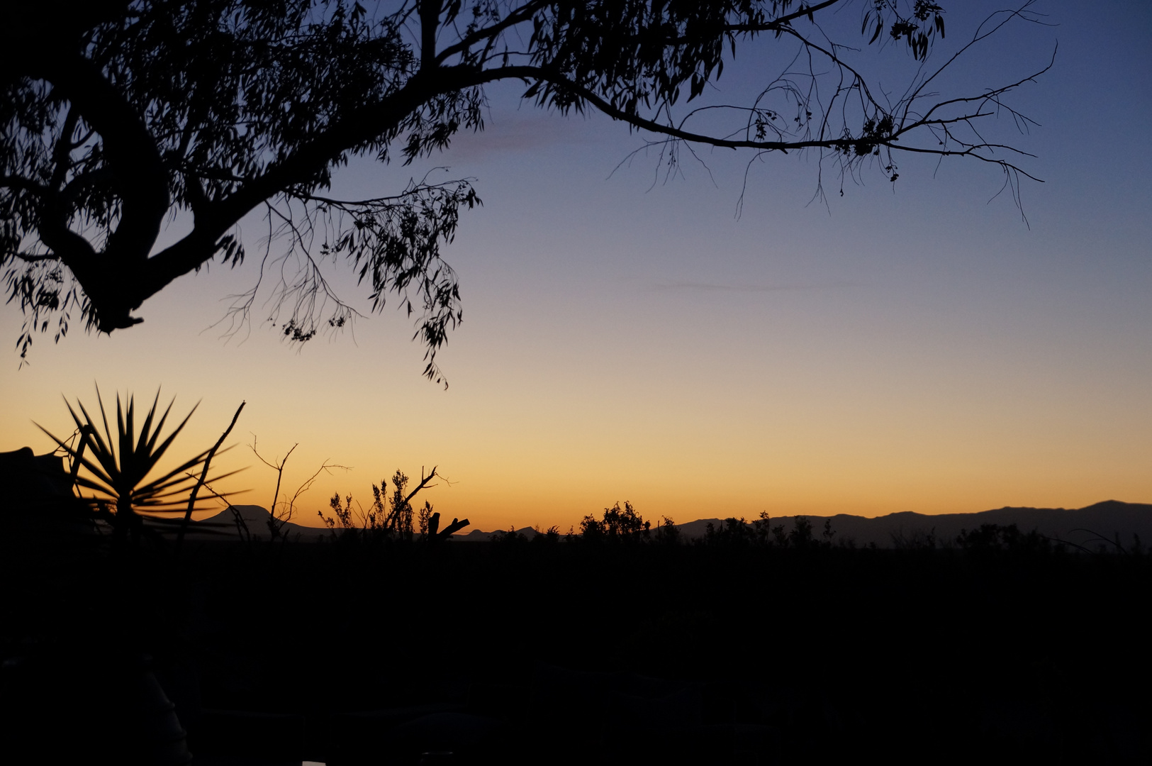 Sonnenaufgang im Camp