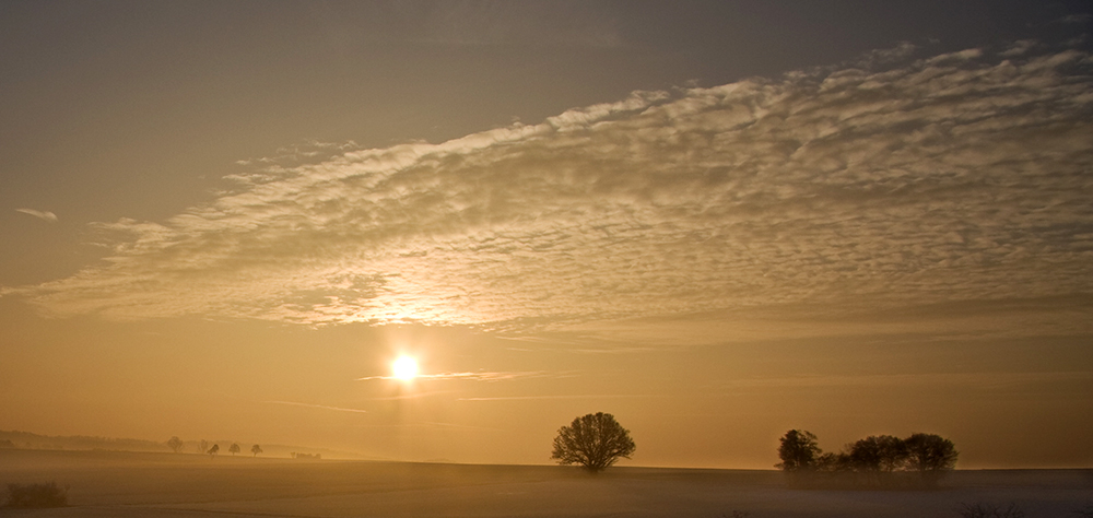 Sonnenaufgang im Dezember