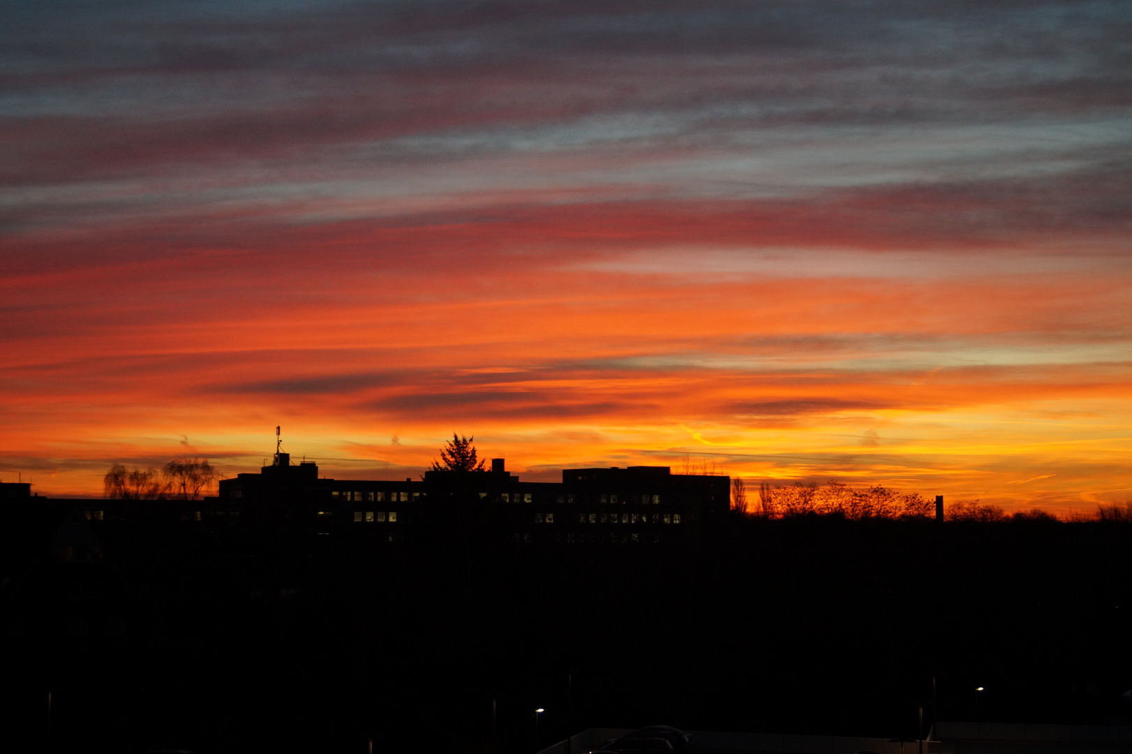 Sonnenaufgang im Dezember