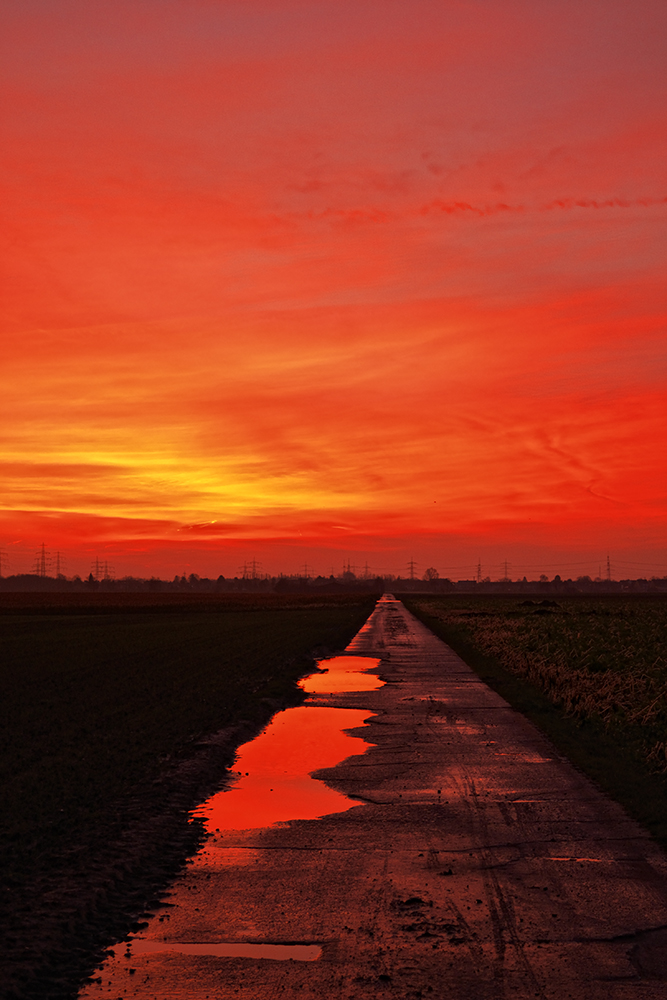 Sonnenaufgang im Dezember