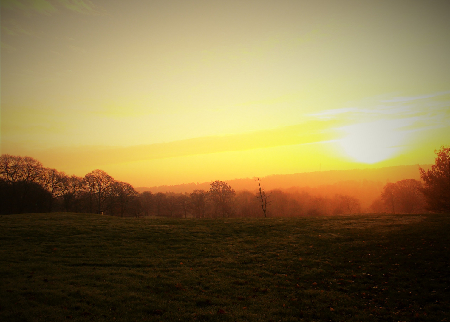 Sonnenaufgang im Dezember