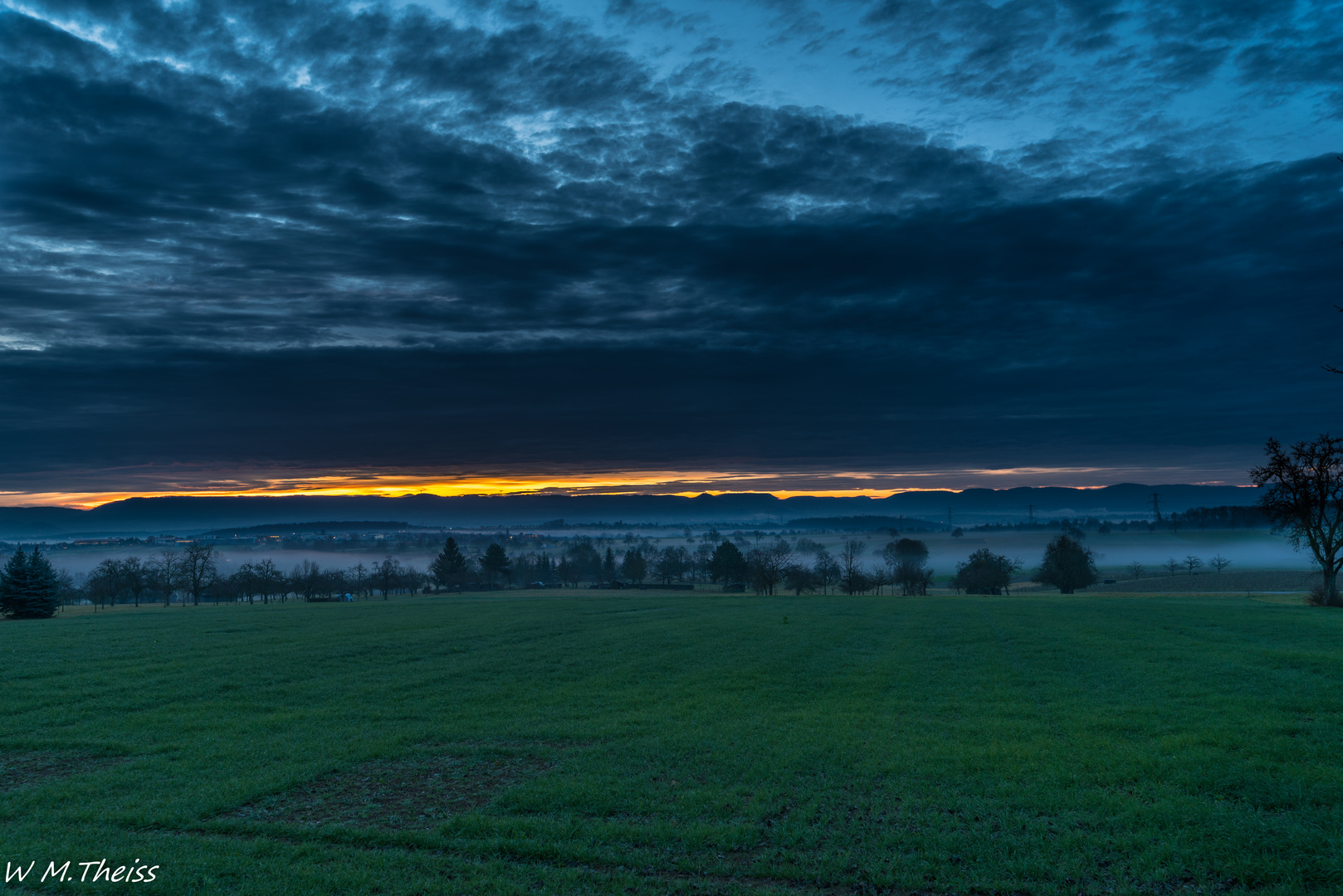 Sonnenaufgang im Dezember