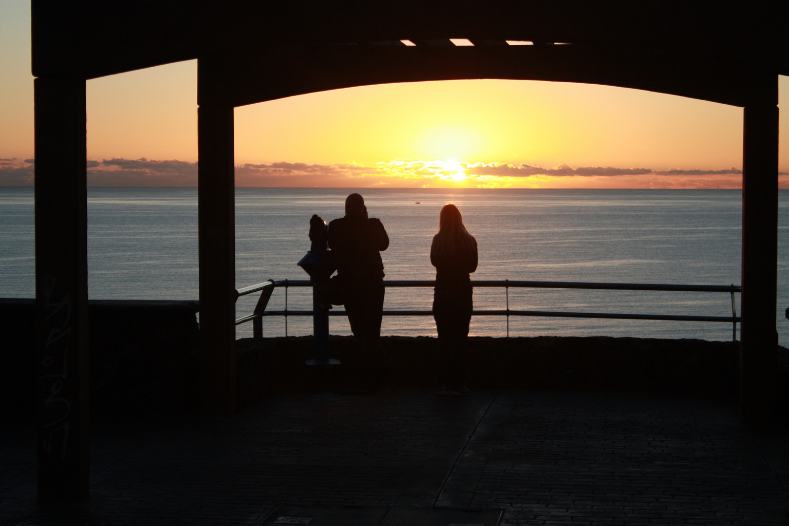 Sonnenaufgang im Dezember