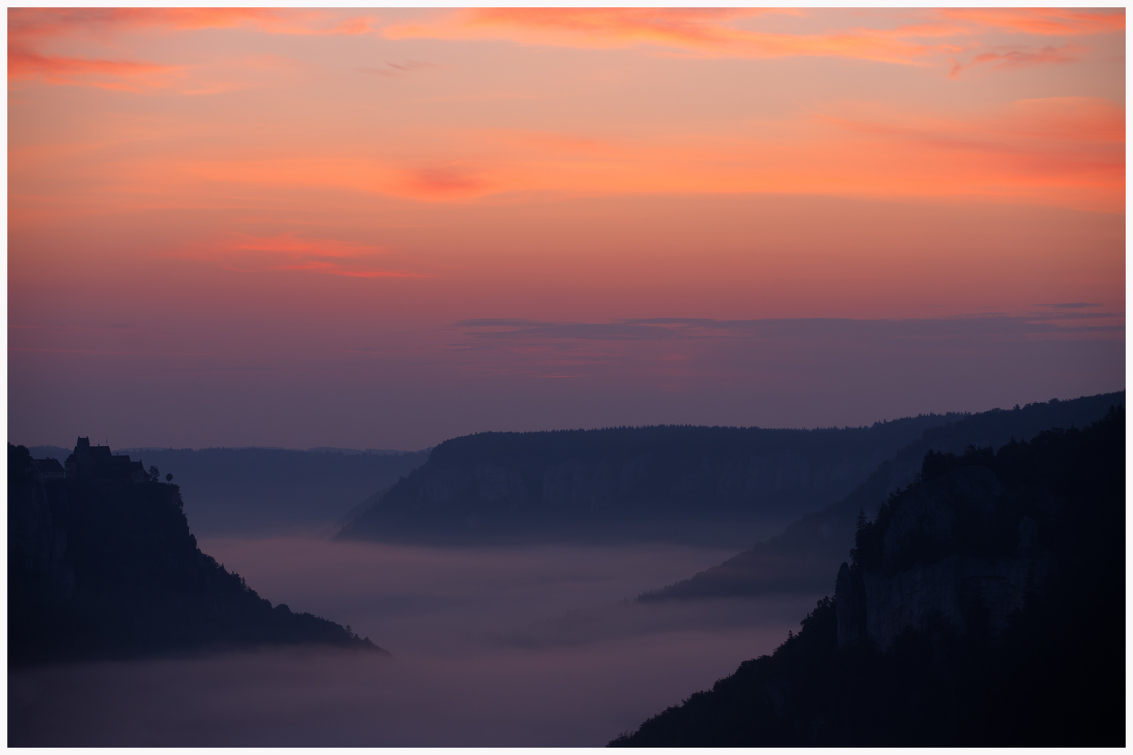 Sonnenaufgang im Donautal