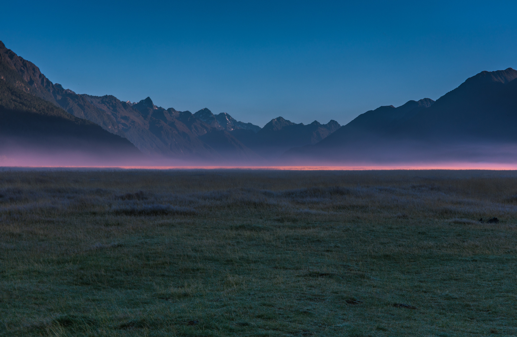 Sonnenaufgang im Eglington Valley- Neuseeland