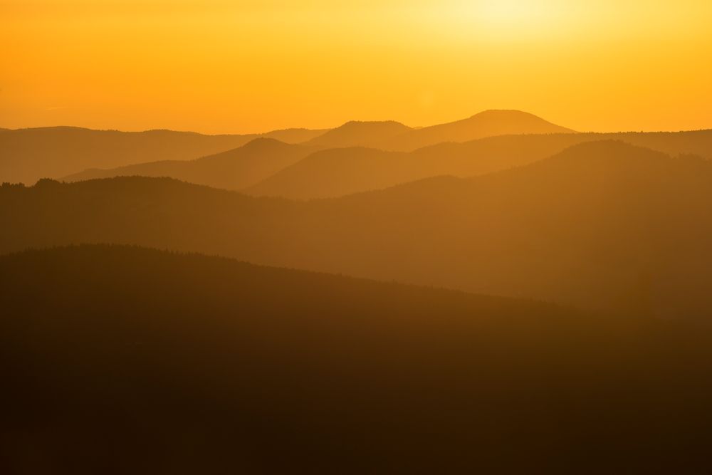 Sonnenaufgang im Elsass