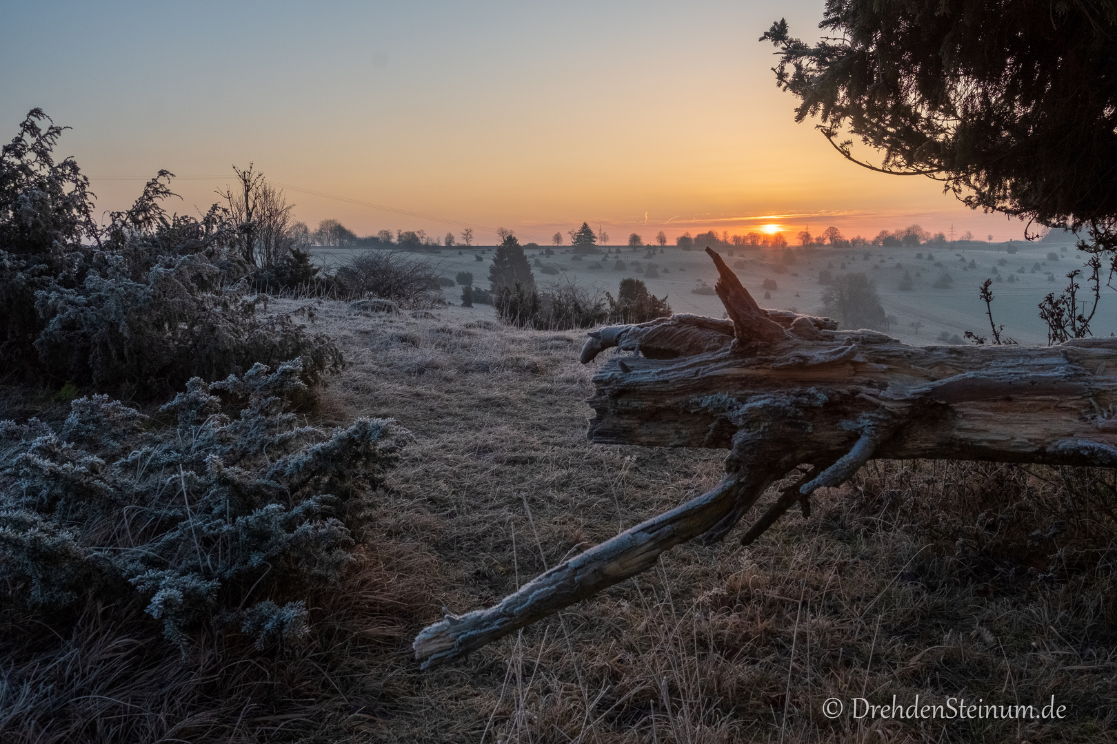 Sonnenaufgang im Eselsburger Tal (Schwäbische Alb)