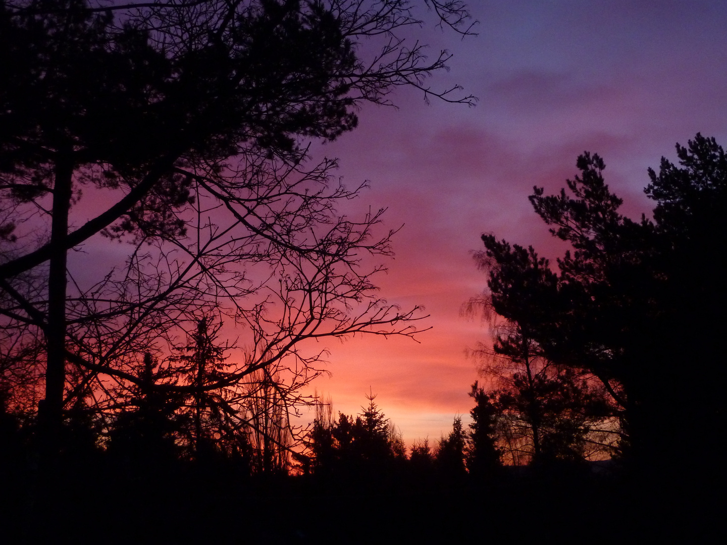 Sonnenaufgang im Februar 2014