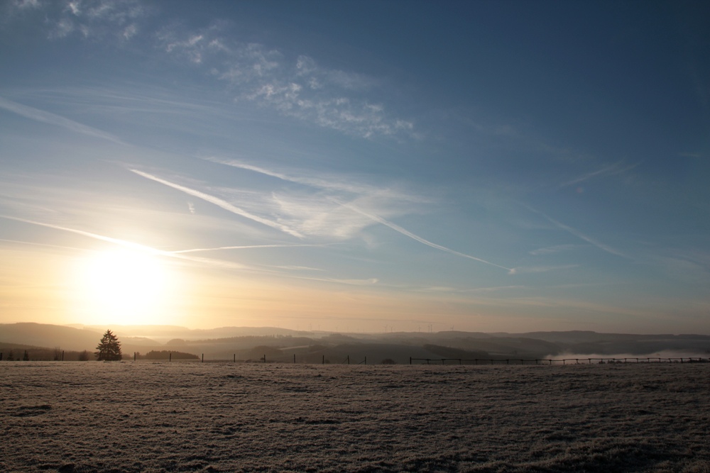 Sonnenaufgang im Februar