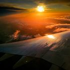 Sonnenaufgang im Flugzeug