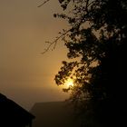 Sonnenaufgang im Freilandmuseum Wackershofen