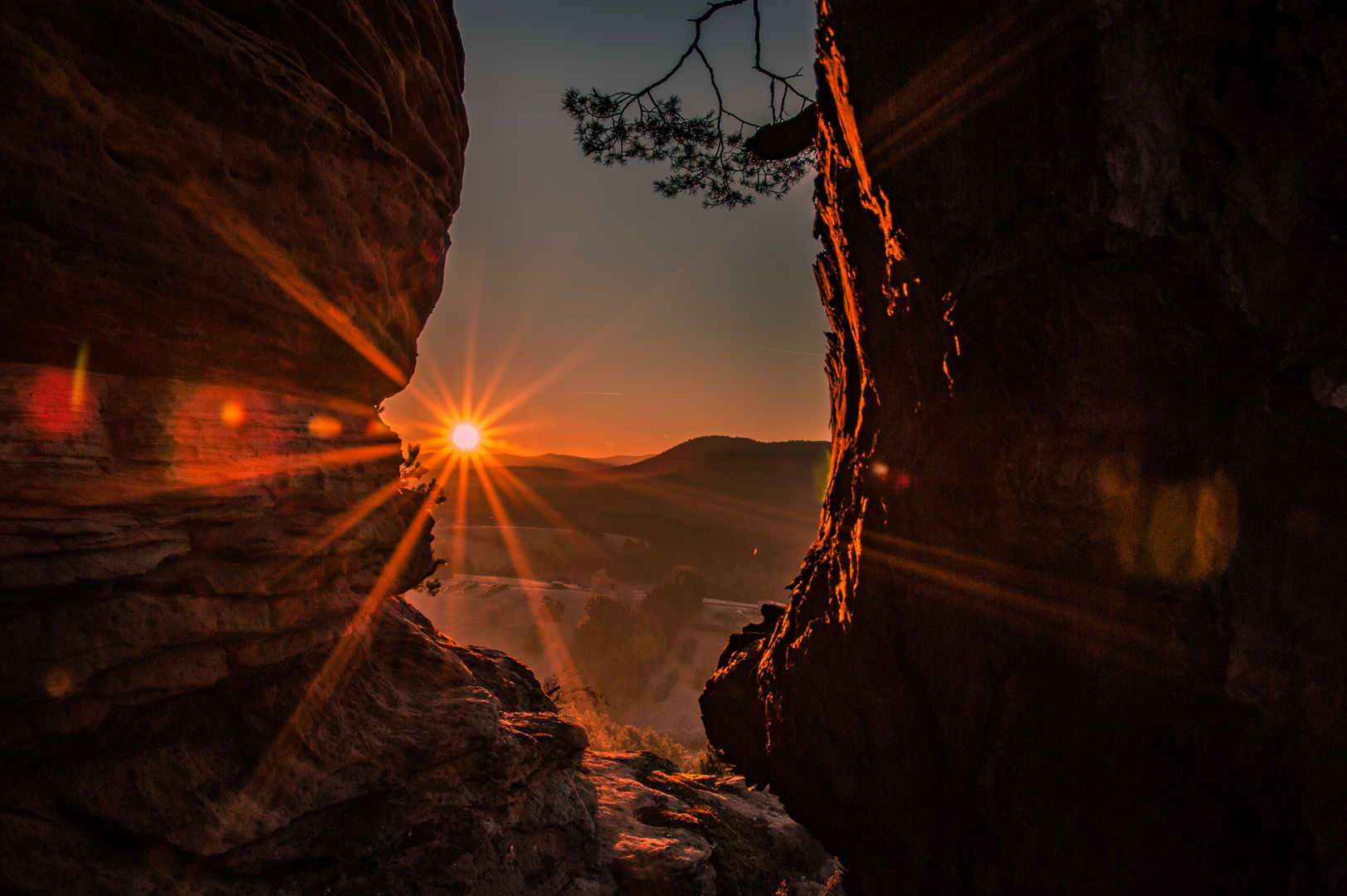 Sonnenaufgang im Frühjahr