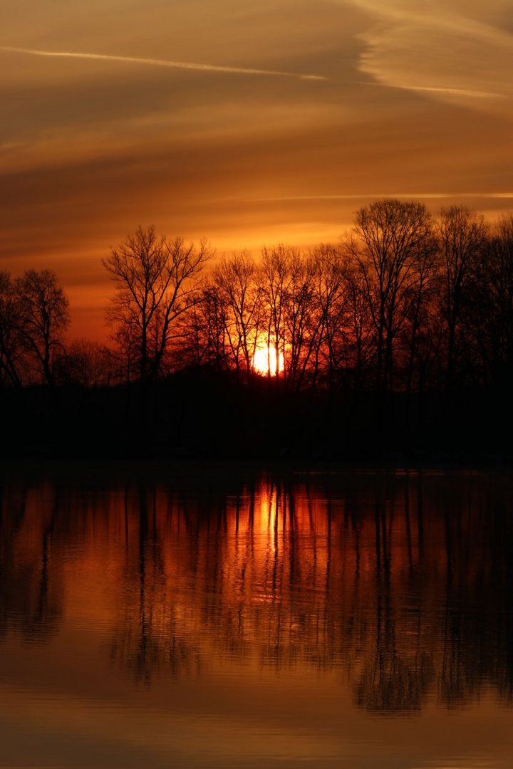 Sonnenaufgang im Frühling