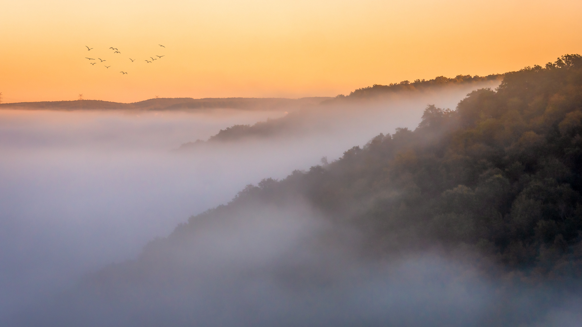 Sonnenaufgang im Großen Lautertal