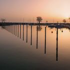 Sonnenaufgang im Hafen