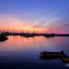 Sonnenaufgang im Hafen