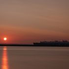 Sonnenaufgang im Hafen 