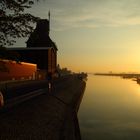 Sonnenaufgang im Hafen Tangermünde