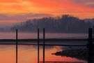 Sonnenaufgang im Hafen von Moos von alb-hannes 