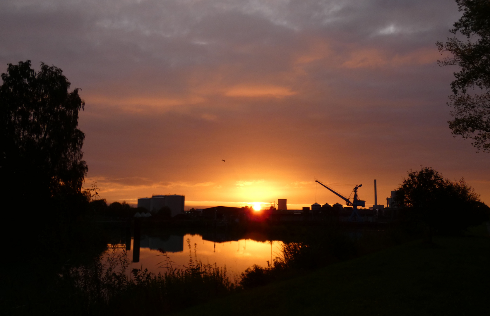 Sonnenaufgang im Hammer Kohlehafen