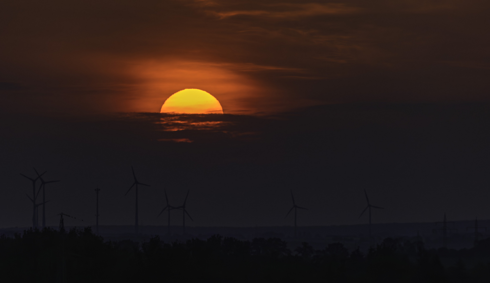 Sonnenaufgang im Harzer Vorland