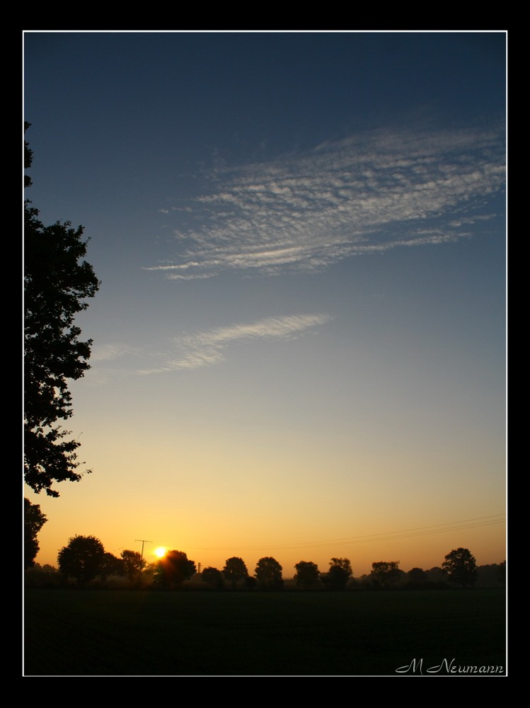 Sonnenaufgang im Herbst