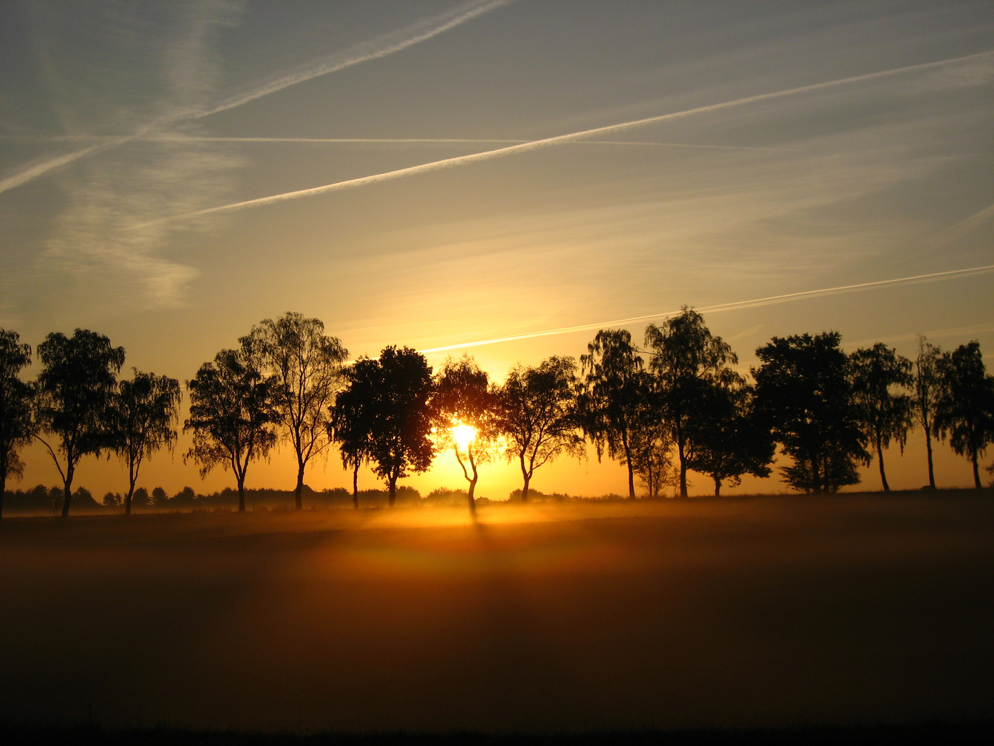 Sonnenaufgang im Herbst