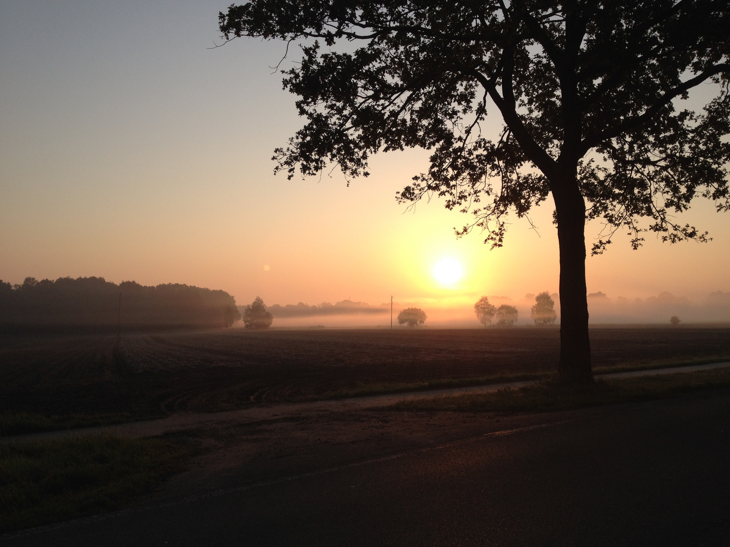 Sonnenaufgang im Herbst