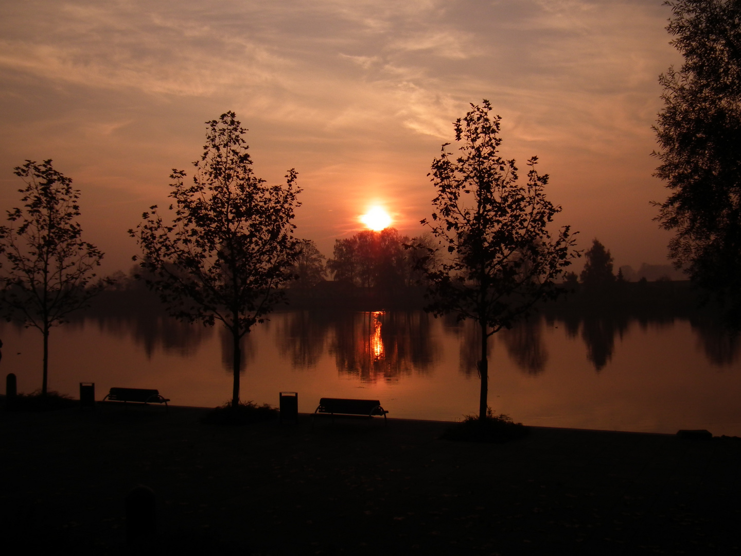 Sonnenaufgang im Herbst