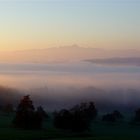 Sonnenaufgang im Herbst im Kanton Thurgau (Schweiz)