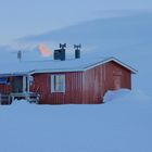 Sonnenaufgang im Hochfjäll bei Pieksehaure