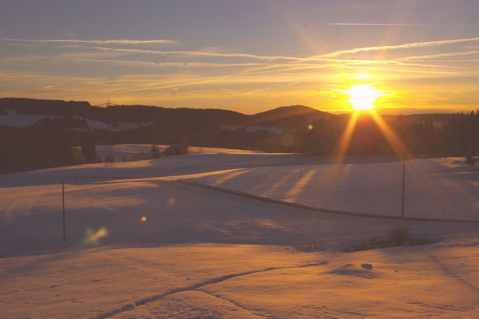 Sonnenaufgang im Hochschwarzwald