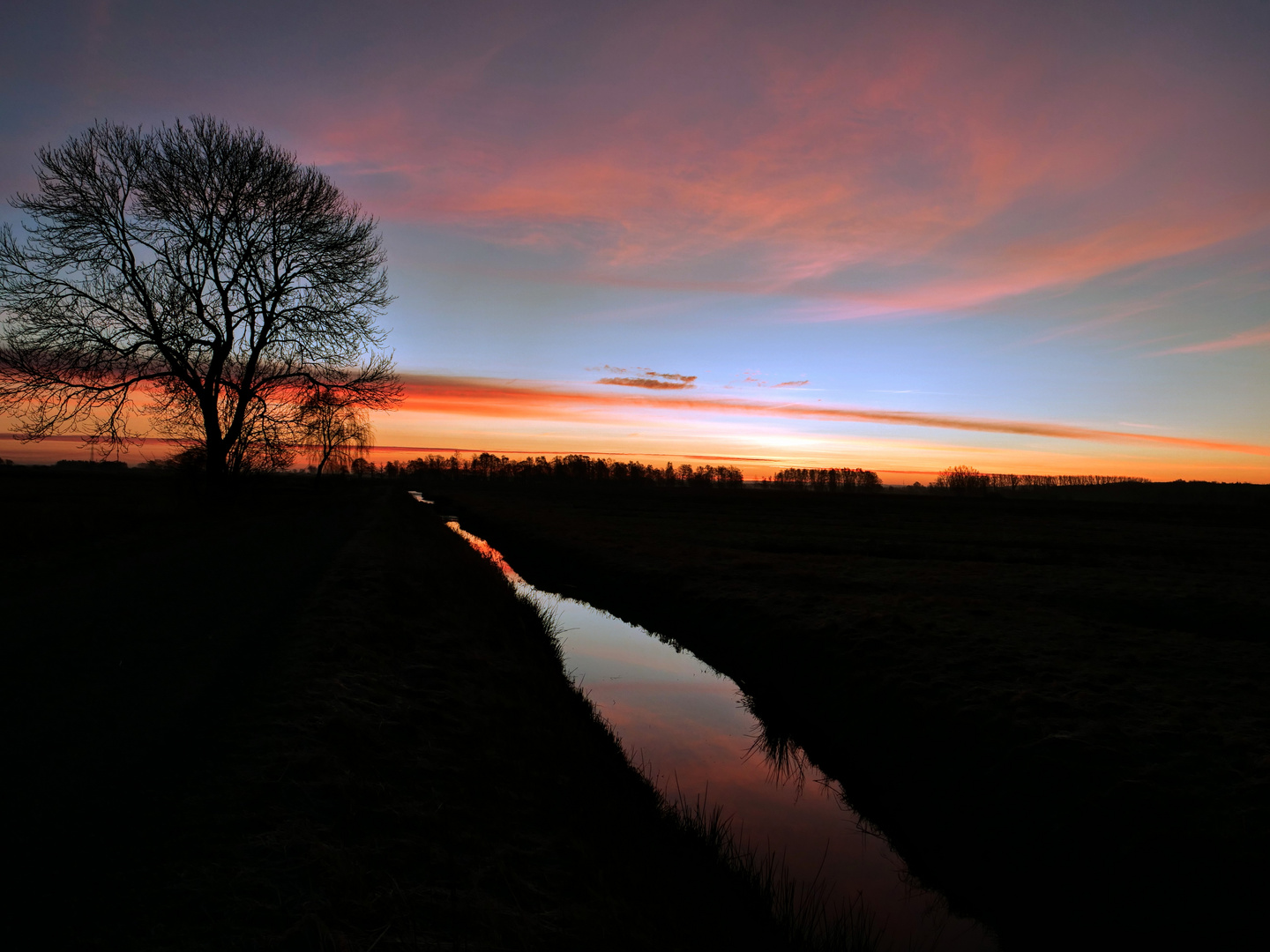 Sonnenaufgang im Januar 