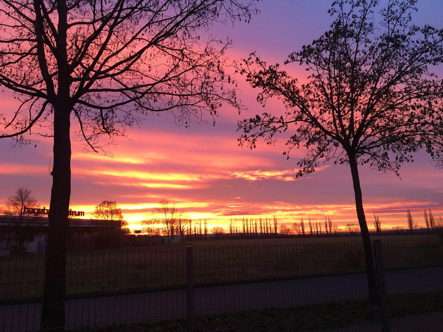 Sonnenaufgang im Januar 