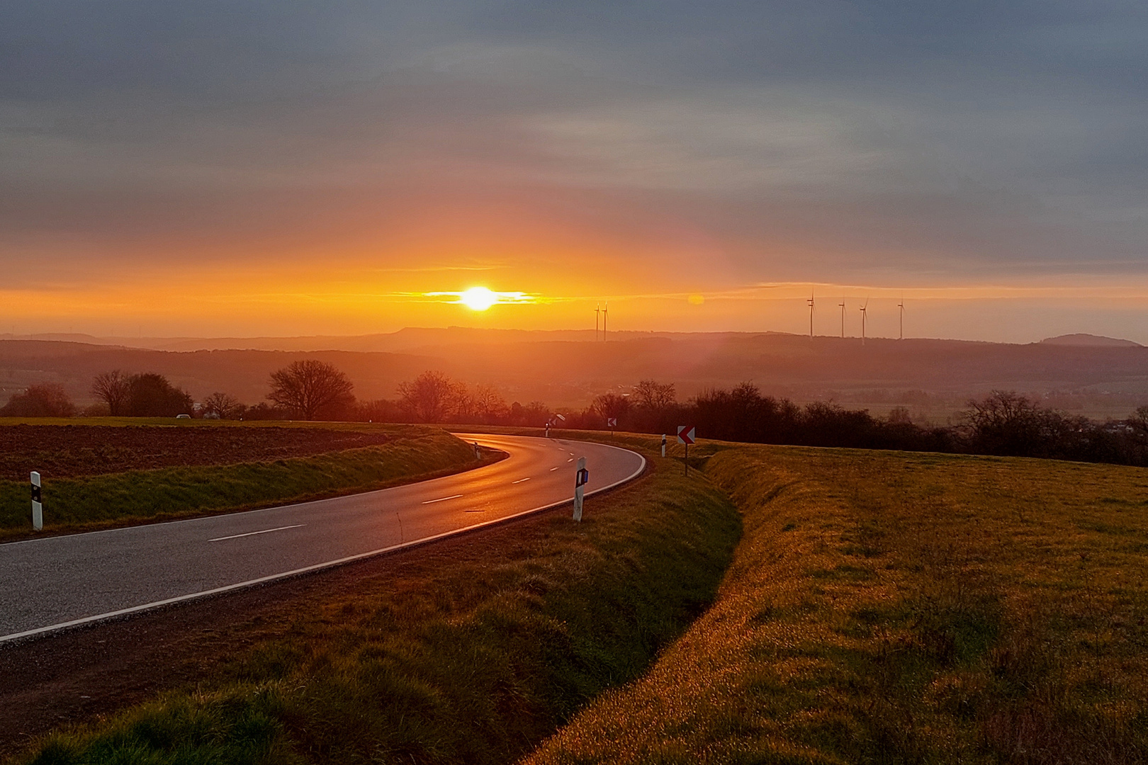 Sonnenaufgang im Lahntal