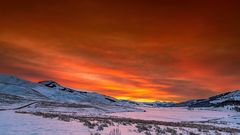 Sonnenaufgang im Lamar - Valley