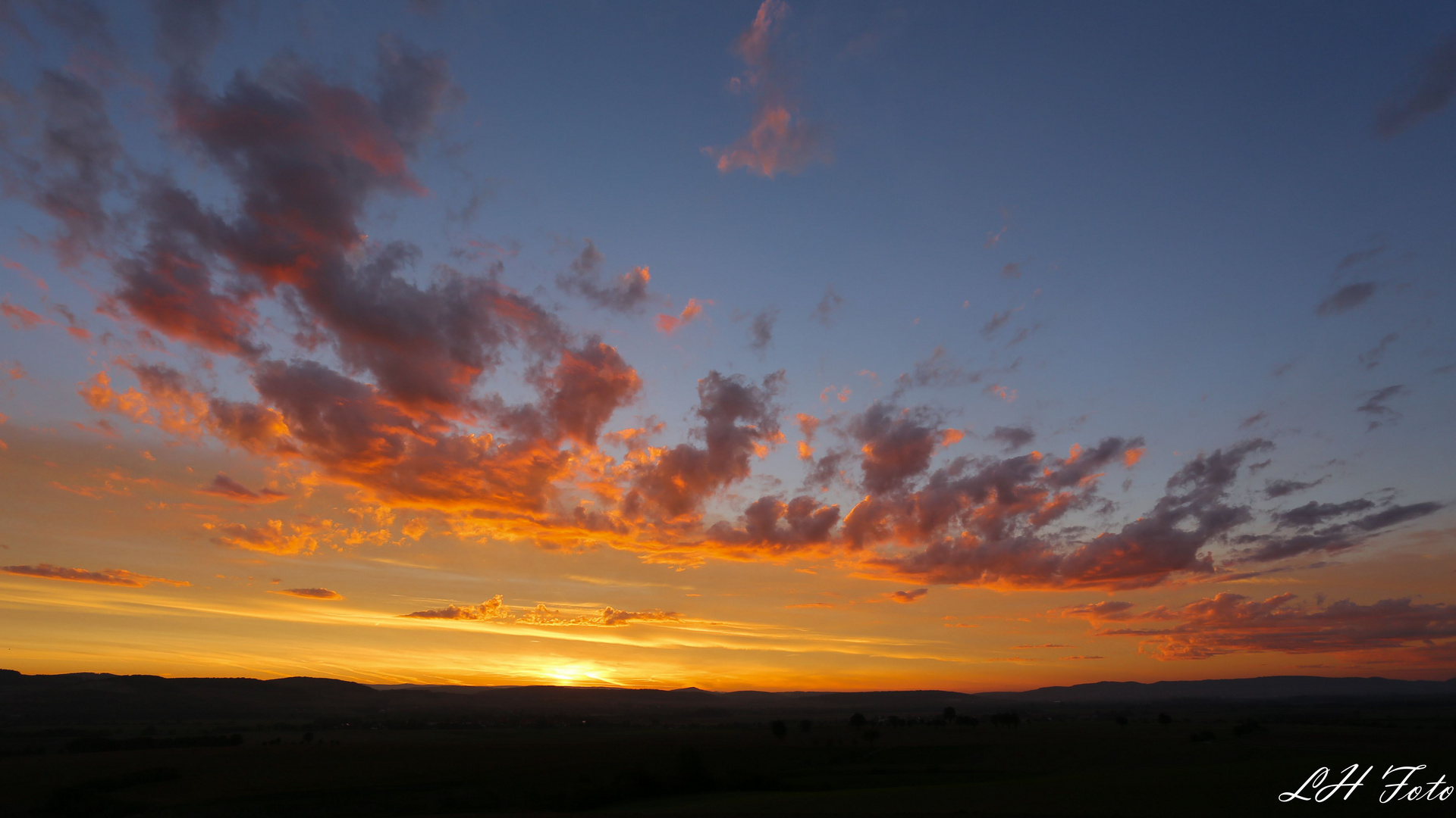 Sonnenaufgang im Leinepoder