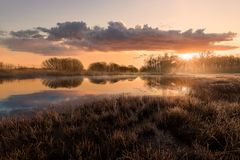 Sonnenaufgang im Moor