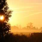 Sonnenaufgang im Morgennebel