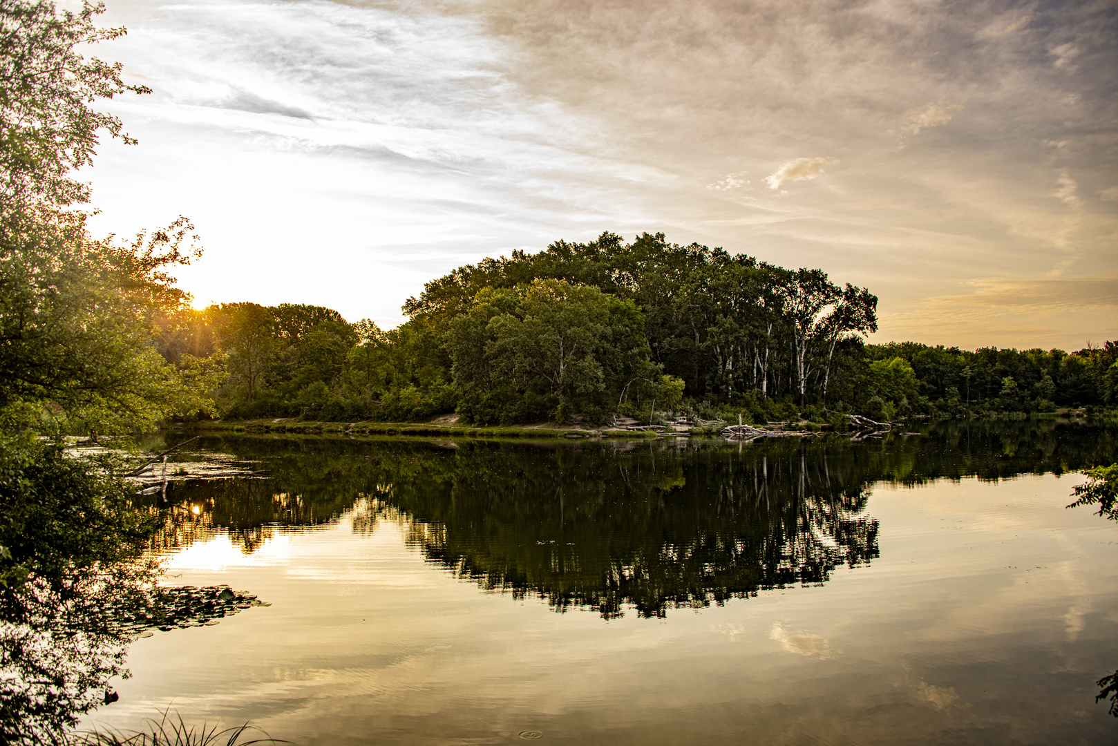 Sonnenaufgang im Nationalpark Donau-Auen