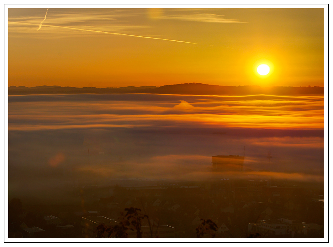 Sonnenaufgang im Nebel