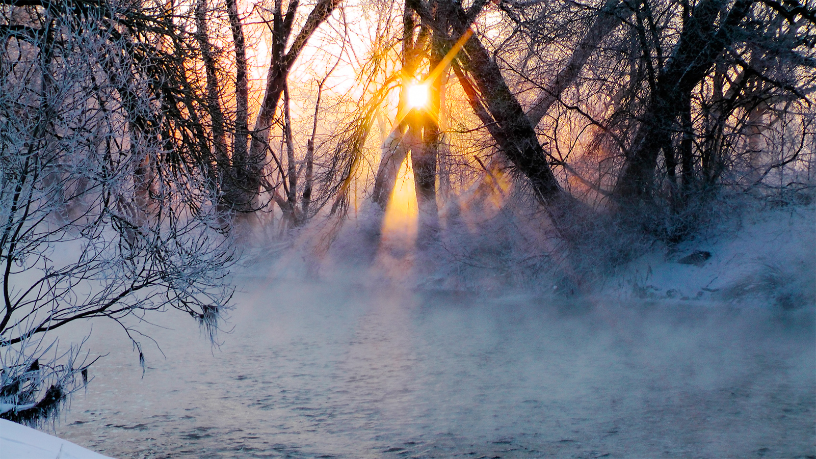 Sonnenaufgang im Nebel