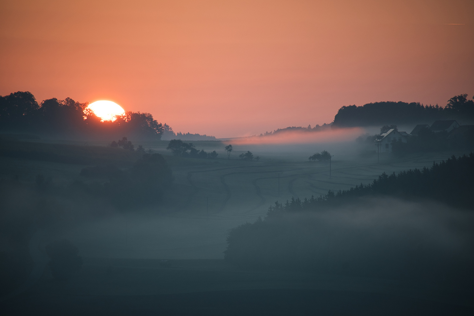 Sonnenaufgang im Nebel 