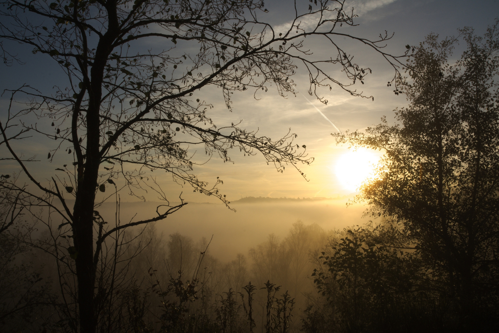 Sonnenaufgang im Nebel