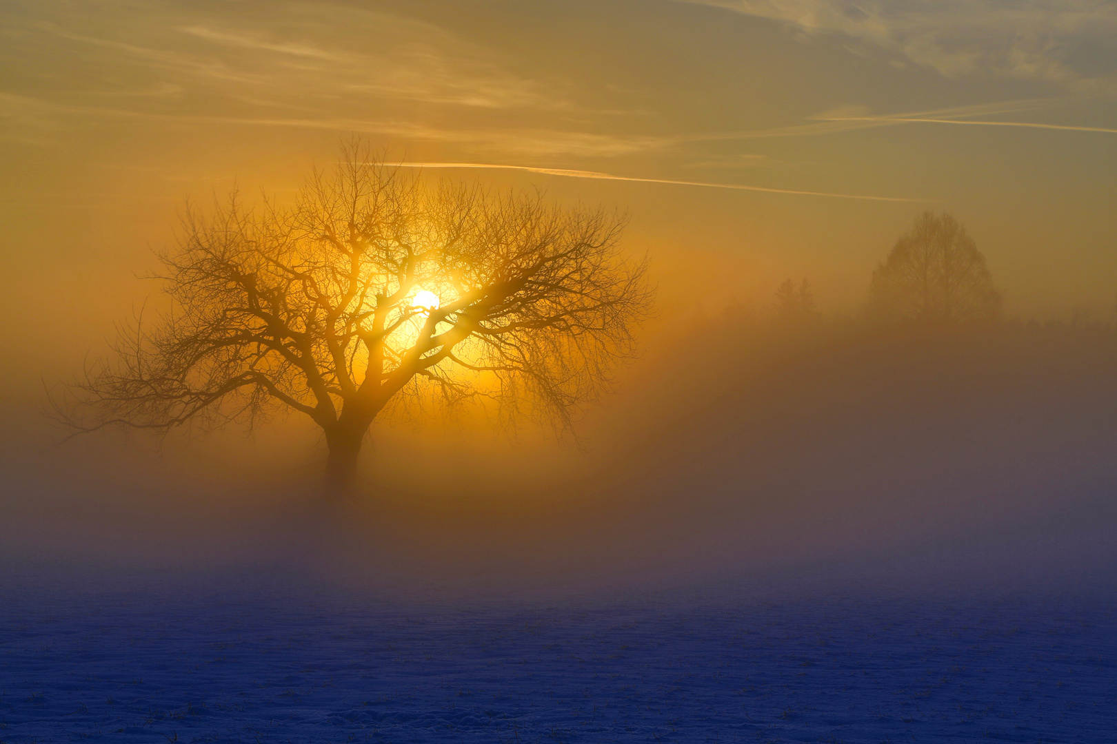 Sonnenaufgang im Nebel