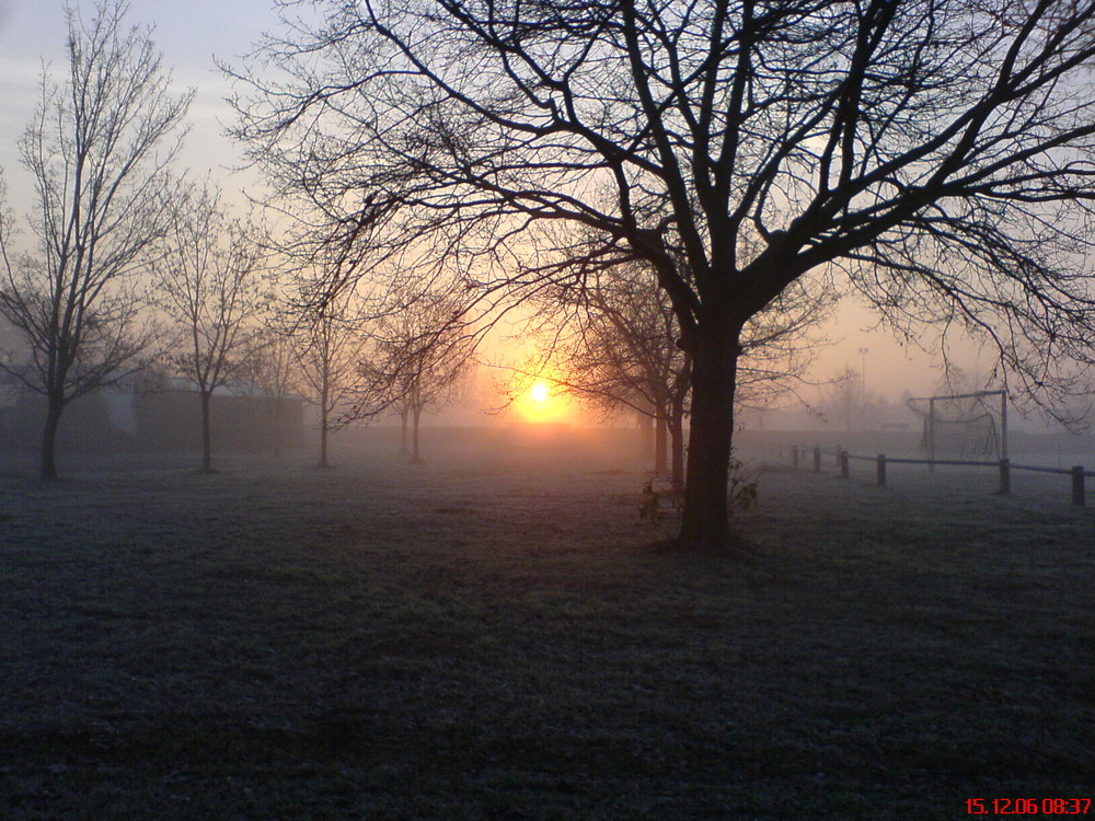 Sonnenaufgang im Nebel