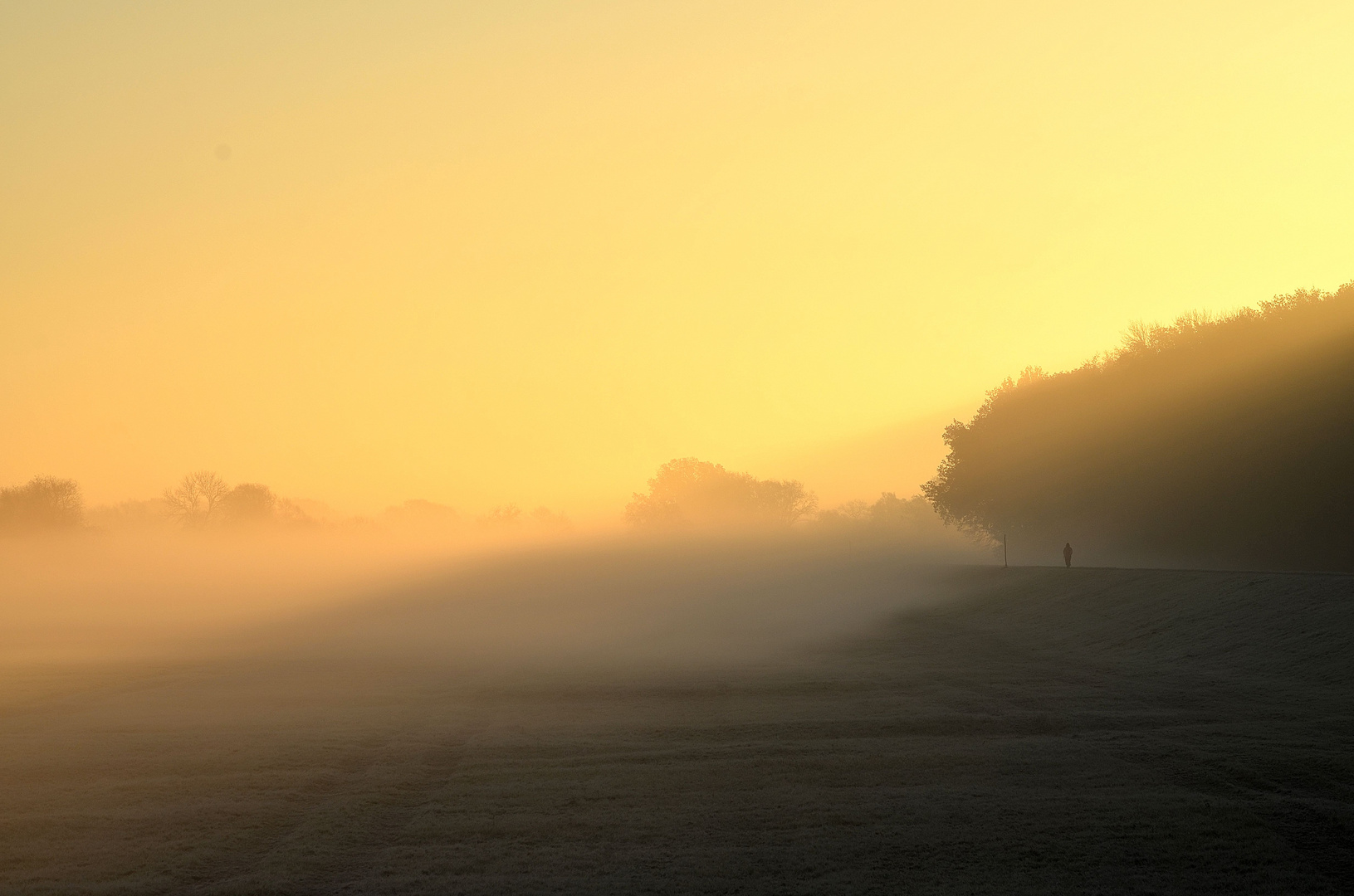 Sonnenaufgang im Nebel